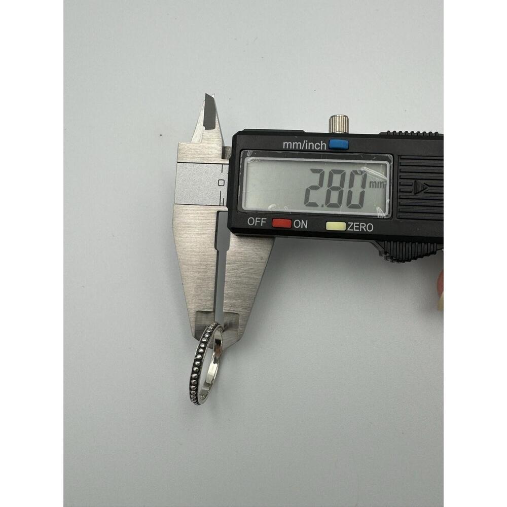 Sterling 925 Silver Thin Bead Dot Stackable Minim… - image 7